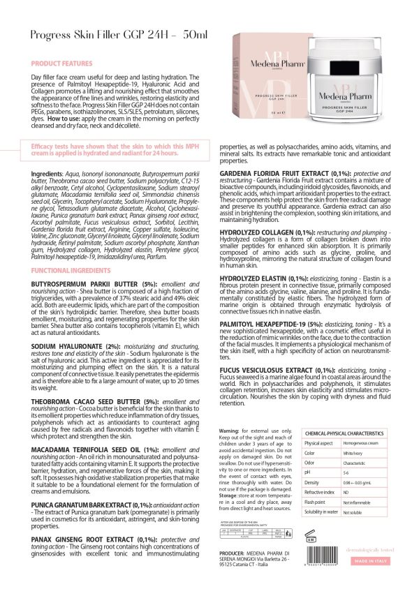 PROGRESS SKIN FILLER GGP 24H – 50 ML